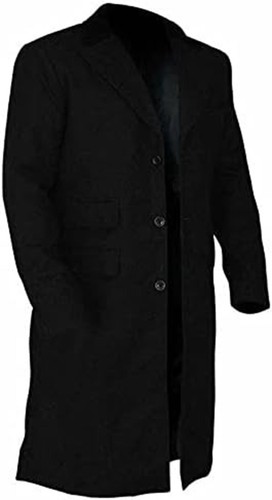 Men Stylish Peaky Blinders Thomas Shelby Cosplay Wool Winter Wear Trench Coat - Bild 4 von 5