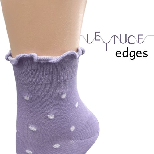 Sierra Socks Women's Bamboo Low Cut Quarter 2 & 4 Pair Lettuce Edge Ruffle Socks - Picture 11 of 48