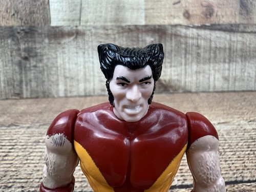 Figura de acción de colección Marvel X-Men Wolverine Logan serie 1 1991 Toy Biz con máscara - Imagen 5 de 18