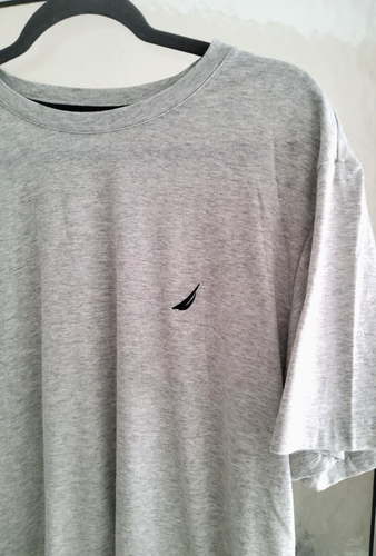 NAUTICA SLEEPWEAR MEN'S SLEEP TEE SHIRT-LARGE-GRAY-SHORT SLEEVES-CREW NECK-**NEW - Picture 6 of 24