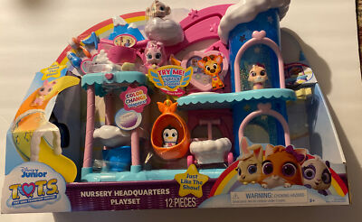 Disney Junior TOTS Nursery HeadQuarters Playset 12 Pieces Lights Up! NEW! | eBay