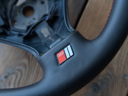 AUDI S-LINE 80 B4 A8 D2 A4 B5 A6 C4 S2 AUFKLEBER FÜR LENKRAD EMBLEM ABZEICHEN - Picture 2 of 6