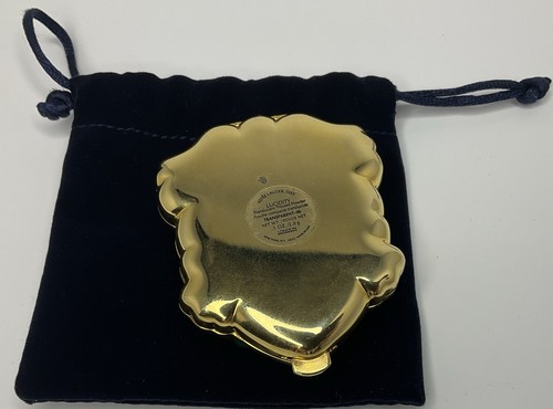 Rare Estee Lauder Green Enamel Leap Frog Compact Box Lucidity Pressed Powder - Picture 4 of 5