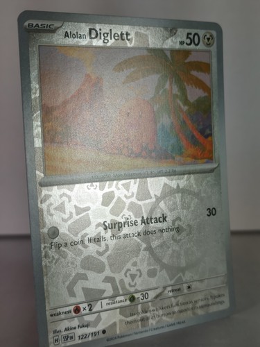 Alolan Diglett - Surging Sparks - 122/191 - Singles - Pokemon Reverse Holo - C - Imagen 4 de 11