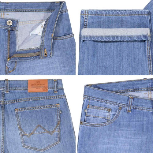 Herren Jeans Hose Regular Fit Stretch Denim Hosen 22661 Stanley - Bild 10 von 52