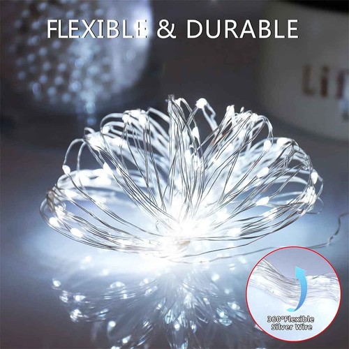 33Ft 100 LED Color Changing Fairy String Lights for Party Craft Christmas Decor - Picture 35 of 52
