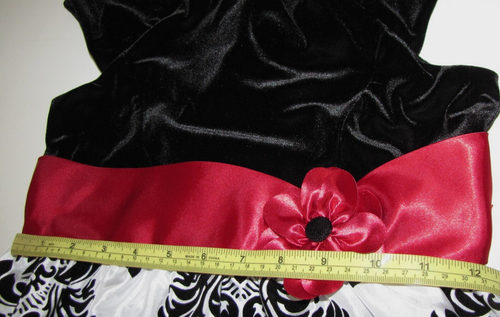 JONA MICHELLE Cap-Sleeve Dress Velveteen-Bodice velvet-flock-satin-skirt girl 10 - Picture 11 of 12