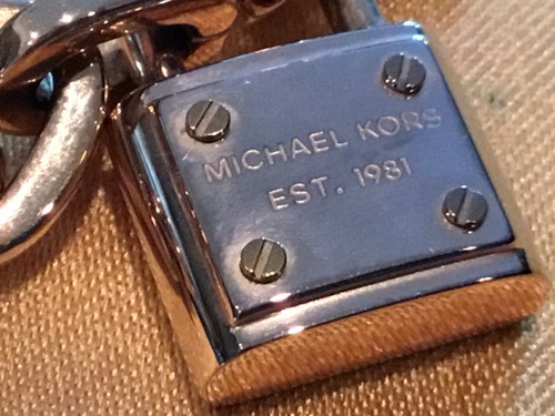 Michael Kors Rose Gold Chunky Link Padlock Bracelet w/ Toggle Clasp  - Picture 4 of 11