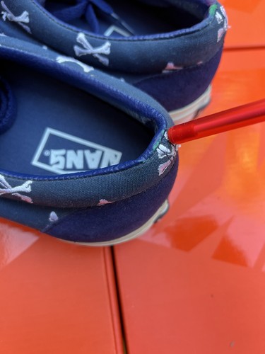 2007 VANS ERA S SYNDICATE WTAPS CROSS BONES NAVY BLUE Sz 12 No Box - Picture 4 of 14