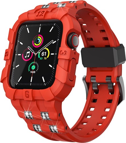 Rugged Apple Watch Sports Case Band 45Mm 44Mm 42Mm iWatch SE Series 8 7 6 5 4 3 - Picture 23 of 25