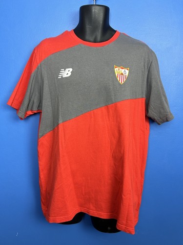 Seville New Balance 2013/14 grey/red training soccer football shirt XL - Bild 2 von 11