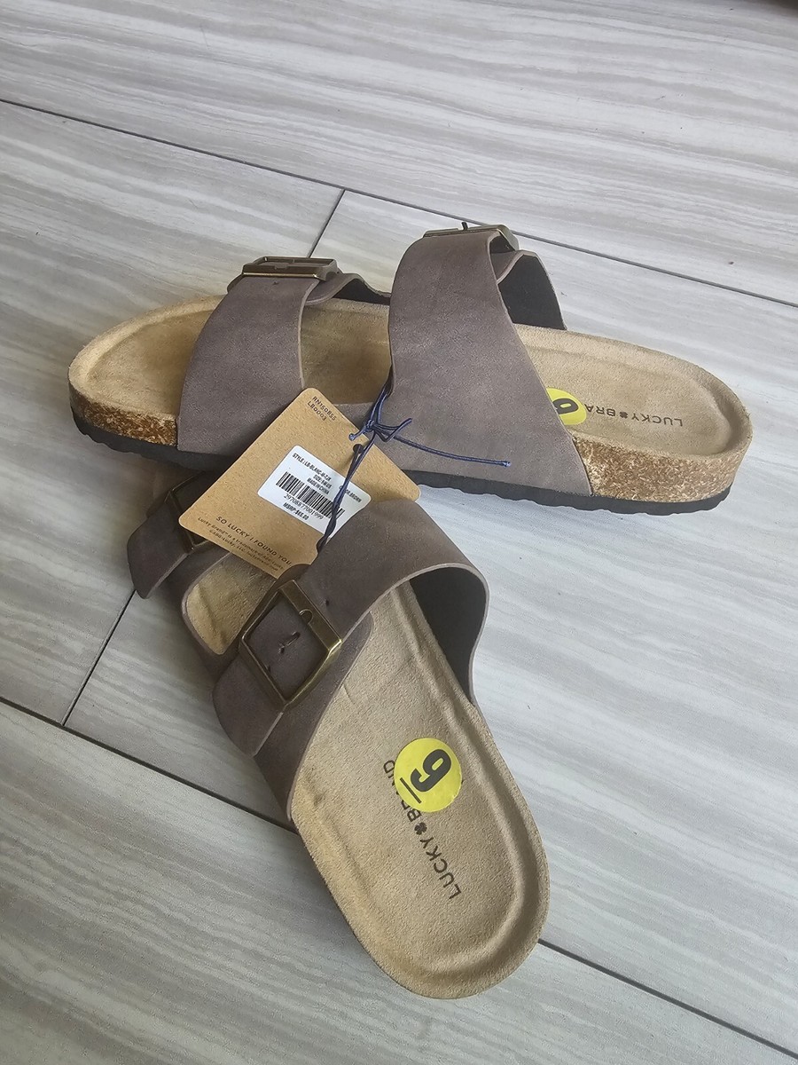 上品☆Audrie Sandals♪ラルフローレン★レザーサンダル Ralph Laurenより、スエードとウェビングを使用したブラウンの