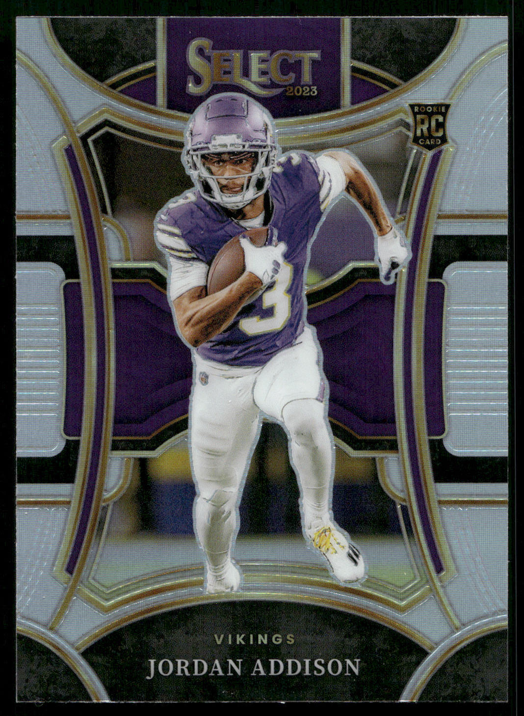 2023 Panini Select #462 Jordan Addison Silver Prizms