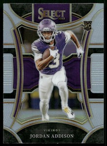 2023 Panini Select #462 Jordan Addison Silver Prizms