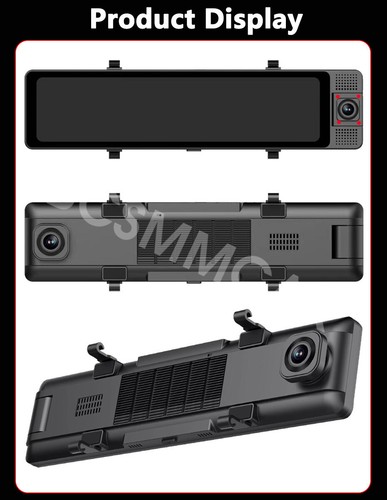 HD Pantalla Táctil Coche Dash Cam DVR Grabadora de Conducción GPS Navegación Monitor de Estacionamiento - Imagen 22 de 24