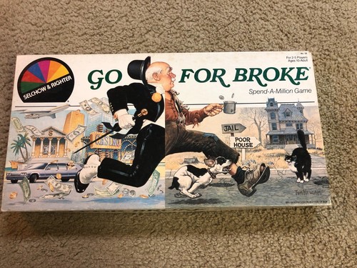 Vintage Go For Broke Board Game!!!