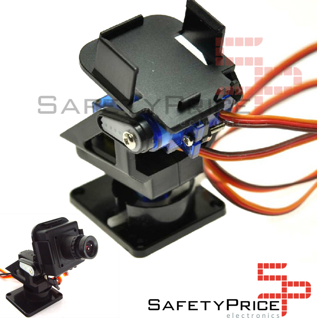 Plataforma giratoria 2 ejes FPV Pan Tilt servo SG90 y MG90 (no...