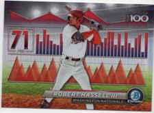 2024 Bowman Chrome Robert Hassell III #BTP-71 Top 100 Prospects Washington
