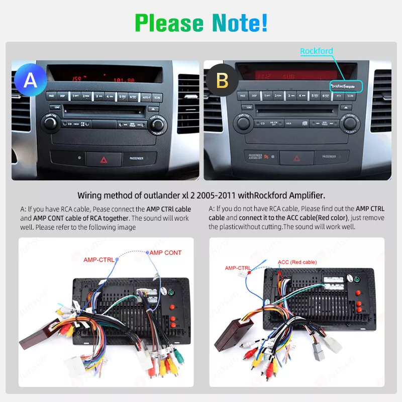 6+128GB für Mitsubishi Outlander 2005-2011 Android 13 Autoradio CarPlay GPS Navi - Bild 4 von 4