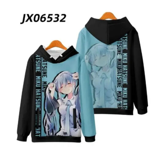 Felpa con cappuccio Hatsune Miku Kawaii anime 9+ stili perimetrale invernale - Foto 40 di 48