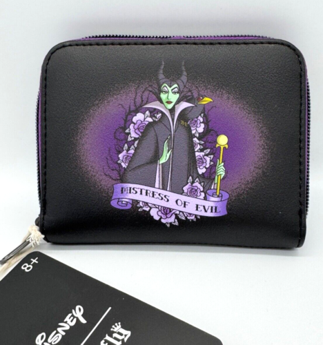 Loungefly Disney Maleficent Mistress Of Evil Mini Zipper Wallet NEW