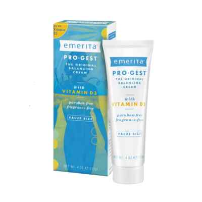 Emerita Pro-Gest Balancing Creme mit Vitamin D3 4oz - Hormonunterstützung