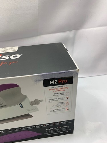 Oliso M2 Pro Mini Project Iron with Solemate-Purple *New Box Damage - Picture 7 of 7