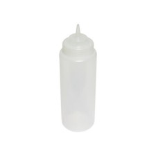 32 OZ WIDE-MOUTH SQUEEZE BOTTLE, CLEAR (6PK) LOT OF 1 (Pk)