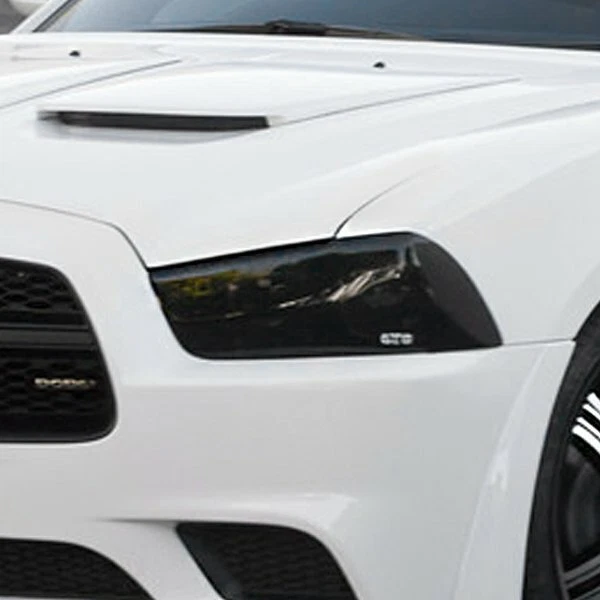 GT Styling GT0177S Smoke Headlight Covers for 2011-2014 Dodge Charger Foto 3 de 4