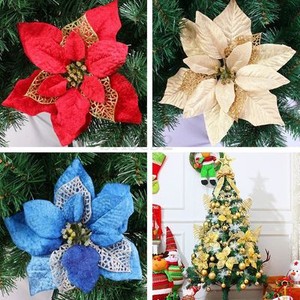 image is loading large plastic poinsettia flowers festival decoration glitter wedding - Poinsettia Christmas Tree Decorations image is loading large plastic poinsettia flowers festival decoration glitter wedding - Poinsettia Christmas Tree Decorations