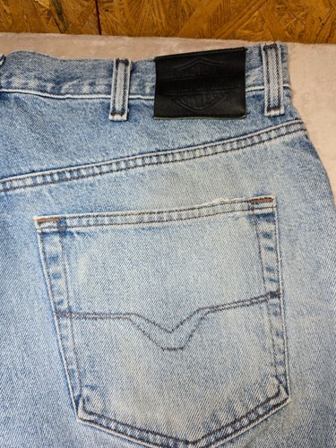 Harley Davidson Motorcycles Mens 38x34 Traditional Fit Denim Jeans Medium Wash - Picture 8 of 12