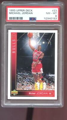 NBA カード トレカ ジョーダン 93-94 Upper Deck #23 1993-94 Upper Deck #23 Michael Jordan PSA 8 Graded
