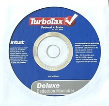 TurboTax Deluxe Deduction Maximizer Federal+State Tax Year 2006 Windows & MAC