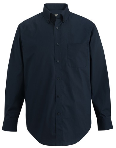 MEN'S EASY CARE, SOIL RESISTANT POPLIN SHIRT, LONG SLEEVE, POCKET. S-3XL - Picture 8 of 11