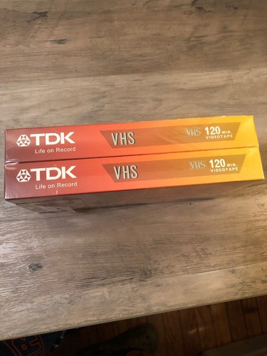 TDK VHS T-120 Videoband 2er-Packung neu versiegelt leer Calidad Superior - Bild 2 von 6