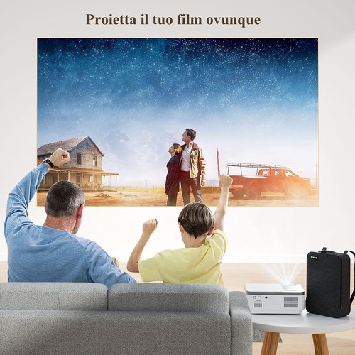 Proiettore WiFi Bluetooth 5G 20000 Lumen 1080P Nativo per iOS/Android/Windows - Foto 7 di 7