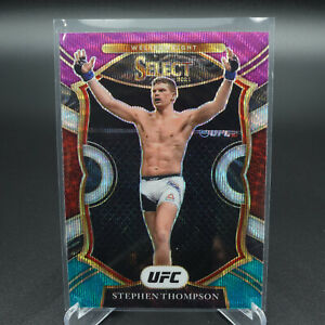 2021 PANINI UFC SELECT STEPHEN THOMPSON TRI-COLOR PRIZM CONCOURSE CARD #51 NM