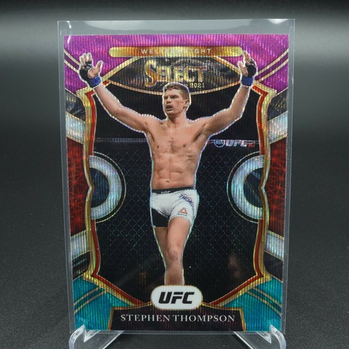 2021 PANINI UFC SELECT STEPHEN THOMPSON TRI-COLOR PRIZM CONCOURSE CARD #51 NM - Picture 1 of 2