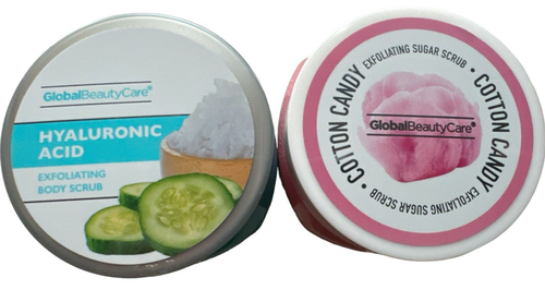 Global Beauty Care Hyalluronic Acid Cotton Candy Exfoliating Sugar Scrub 2pc new - Picture 4 of 4
