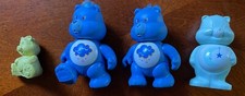 Vtg Care Bears 3" Poseable Figures Lot 2 , Pencil Topper, 3" Vtg Plastic Figure