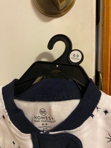 NEW SIZE 6-9 MONTH HONEST BABY BOY ORGANIC COTTON SLEEP & PLAY ONE PIECE - Picture 3 of 10