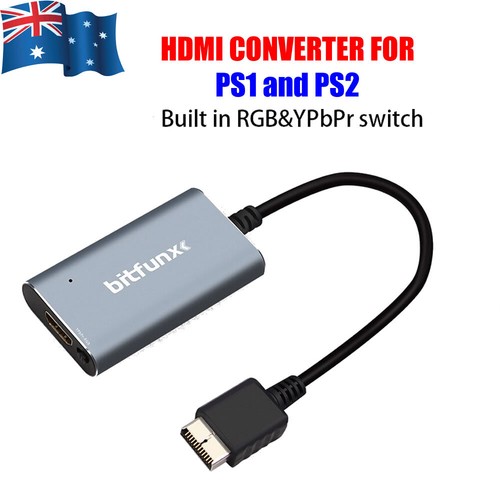 PS1 PS2 to HDMI Adapter Converter RGB YPbPr to HDMI for PlayStation 1
