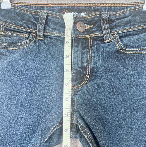 Jordache Dark Wash Flare Leg Girls Jeans 25 × 25.5 Size 10S - Picture 5 of 13