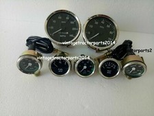 SmithsKit 52mm Oil Temp Oil psiFuel VoltGauge+Speedo 0-140MPH + 0-80RPM 100mm BC