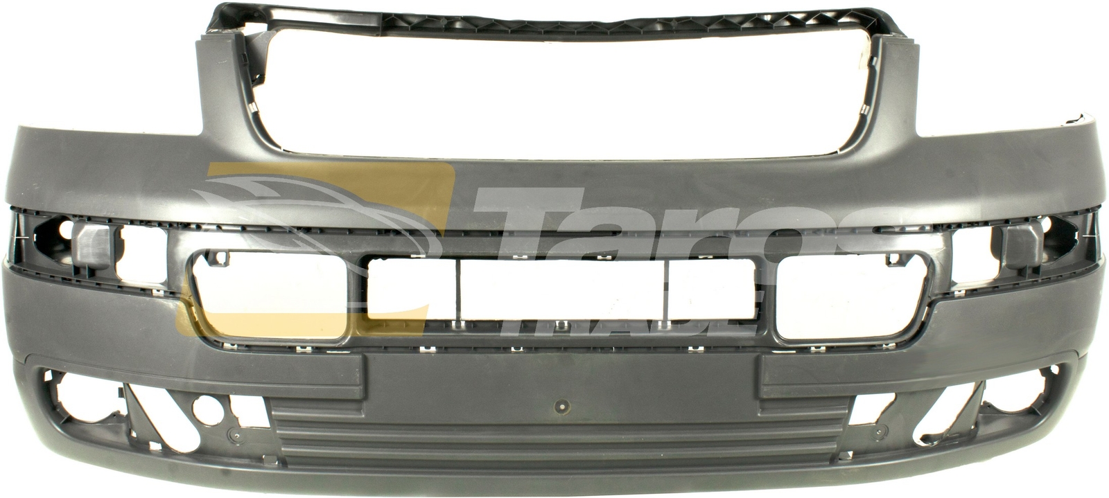 Pare-choc avant pour Volkswagen Transporter T5 de 2003 à 2009 en ABS noir