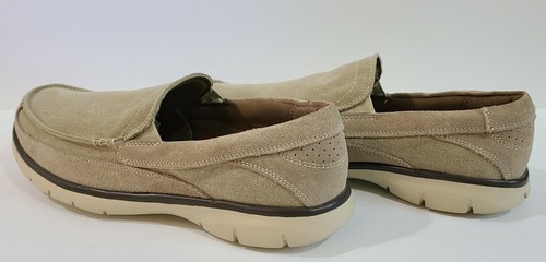 Chaps Taupe Canvas & Suede Slip-on Loafers #96-30801 Men's Size 12M EPC! - Picture 5 of 11