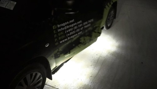 Black Side Bars + Down Lights For Renault Trafic LWB 2014 - 2022 Van Accessories - Picture 4 of 6