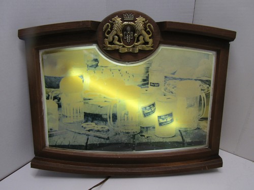 OLD BLACK LABEL BEER LIGHT SIGN MANCAVE BAR WARE WORKS - Picture 1 of 4