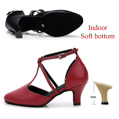 Latin Dance Shoes Salsa Ballroom Performance Women's Dance High-heeled Sandals - Bild 8 von 24