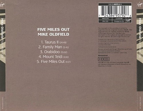 Mike Oldfield - Five Miles Out (Remastered) - 2000 Virgin - HDCD - Bild 2 von 4